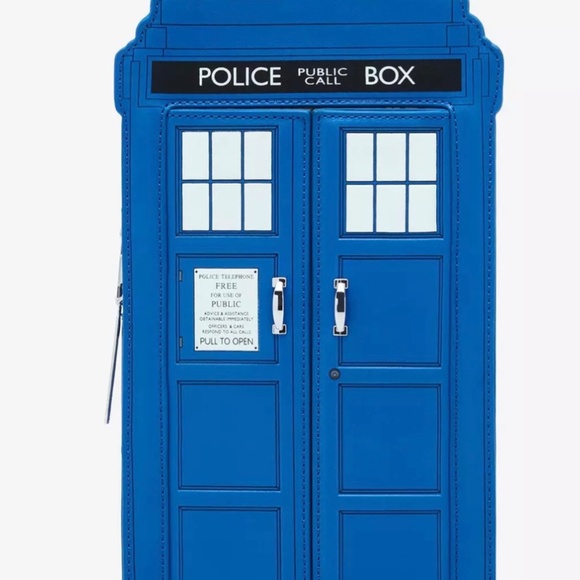 NWT Doctor Who Tardis Figural Her Universe Mini Backpack - Picture 4 of 4